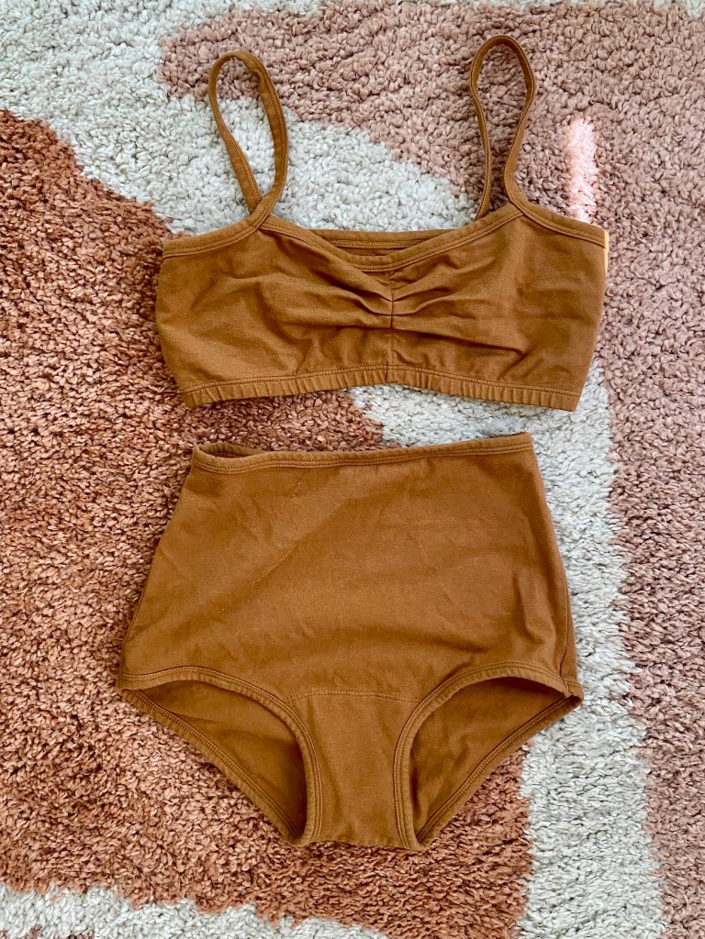 ARQ Bra & Panties Set in Toffee - Size Small/Medium